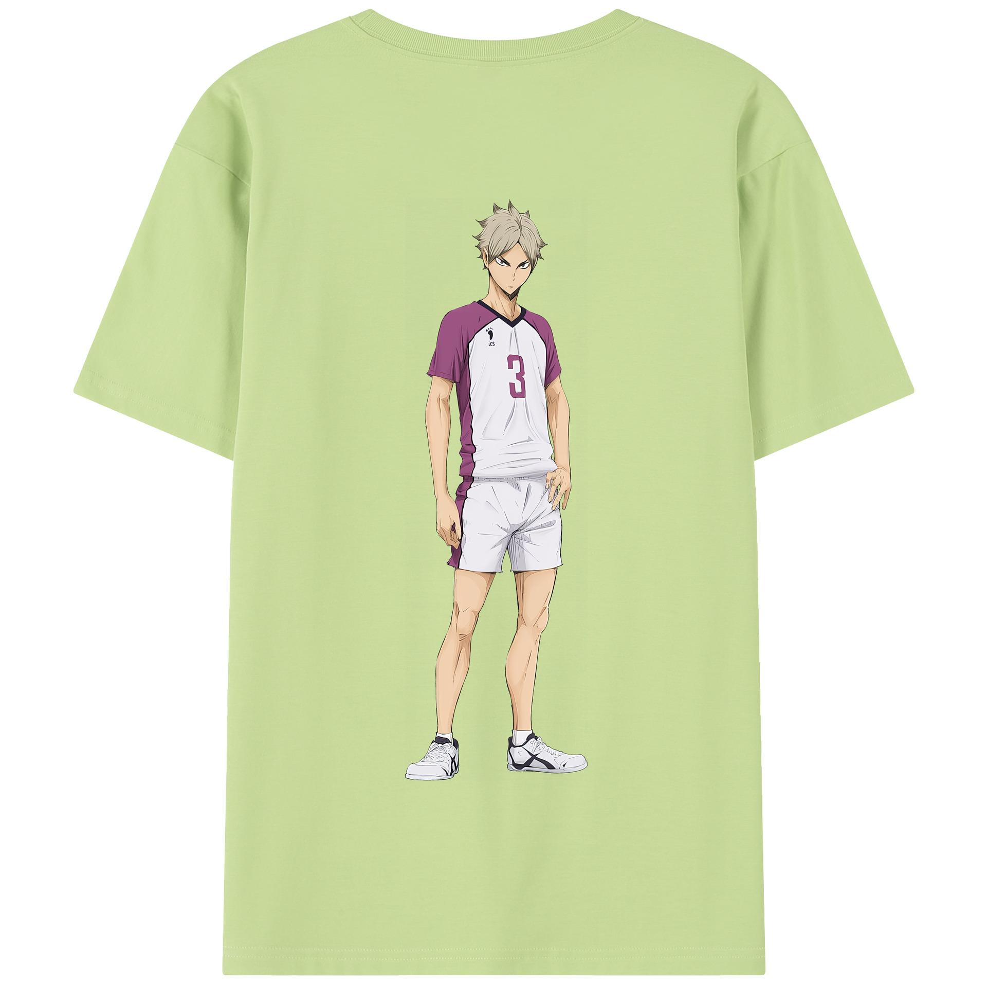 （画像用） ハイキュー!! Haikyu!! 綿100％半袖Tシャツ（背面プリント）
